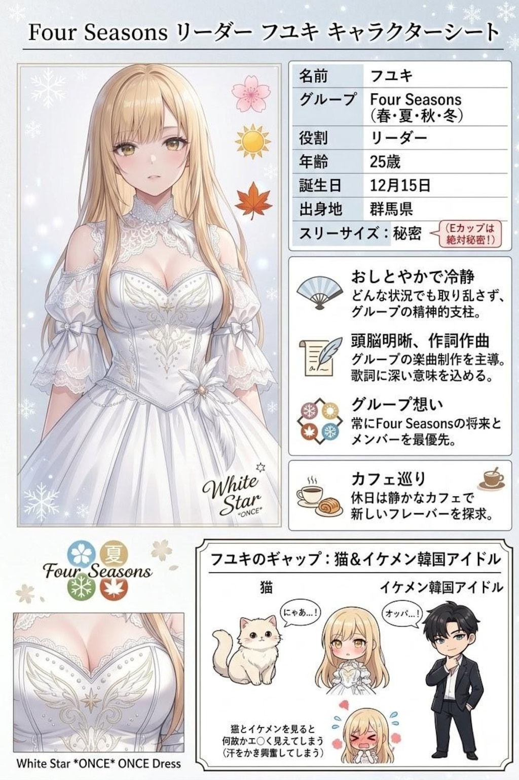 Four seasonsキャラクターシート