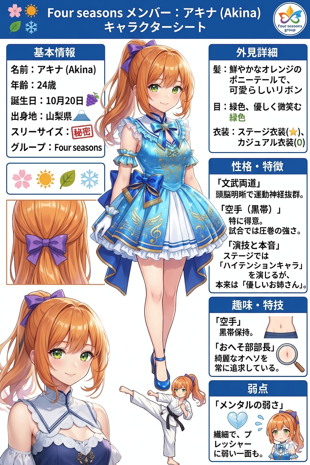 Four seasonsキャラクターシート