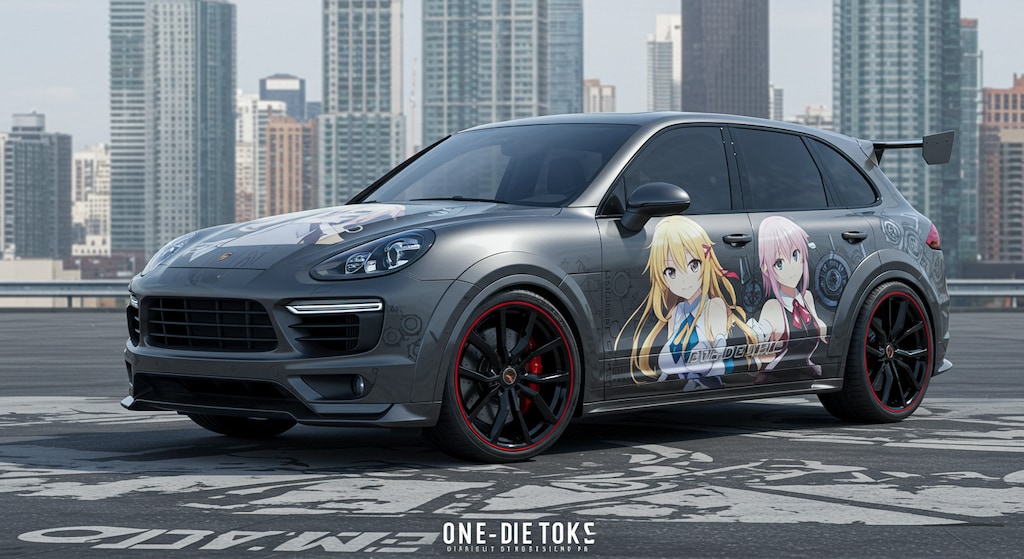 アニメキャラ痛車ポルシェカイエン