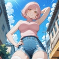ピンク髪の女の子　その２ 4枚目