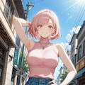 ピンク髪の女の子　その２ 3枚目