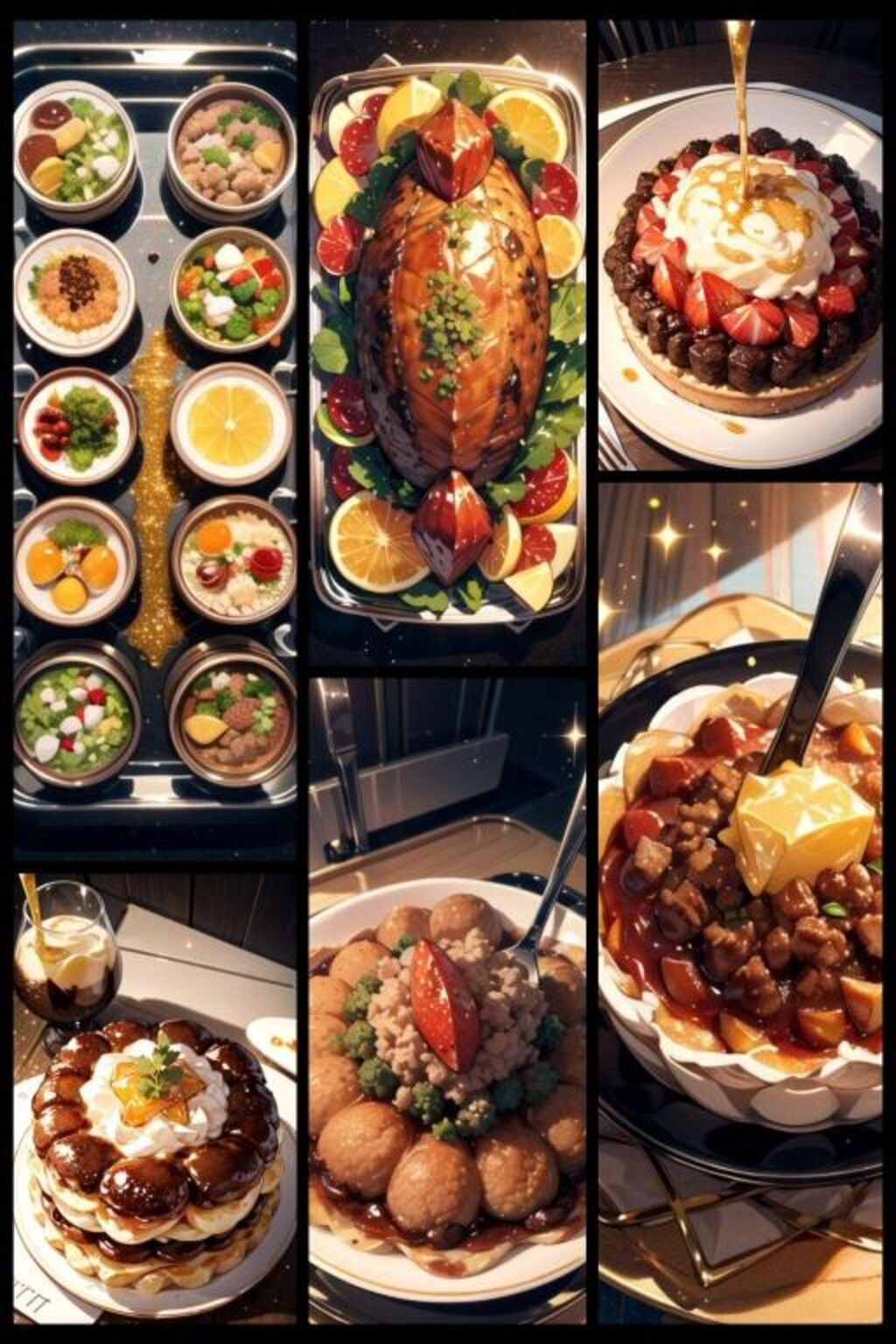 美味しそうな　AI外食料理集