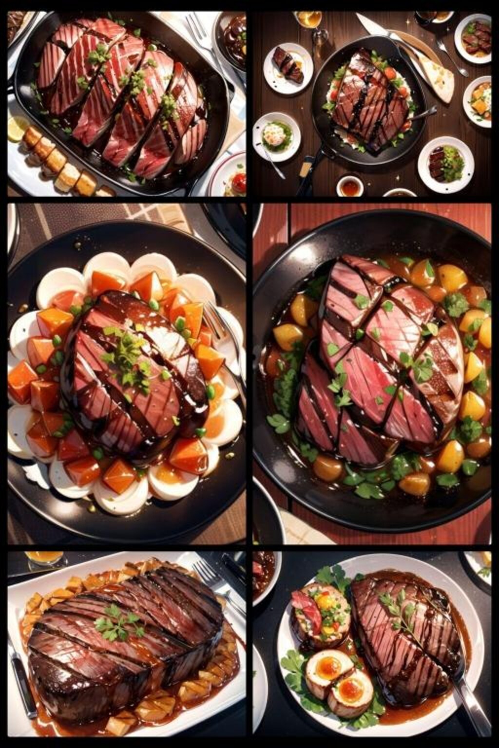 美味しそうな　AI外食料理集