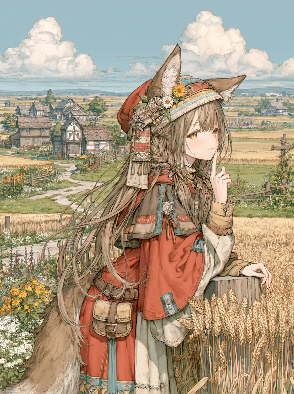 実りを見守る古き神