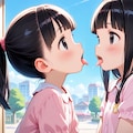姉妹の百合キス 5枚目