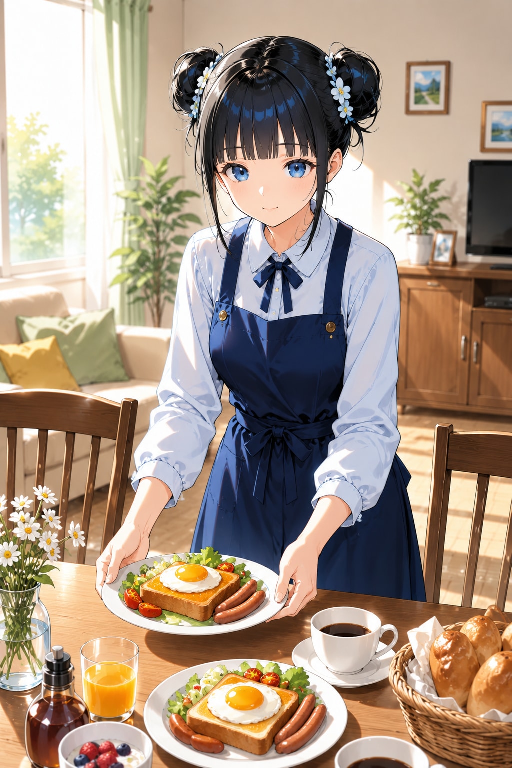 おだんごちゃん🍡✨と朝ごはん🍚✨　8/5