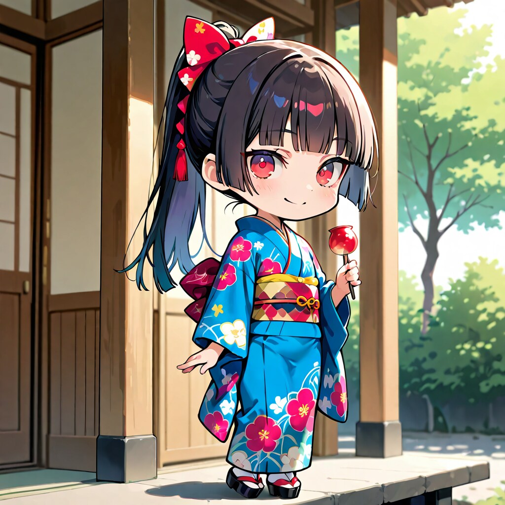 着物でお出かけ中♪