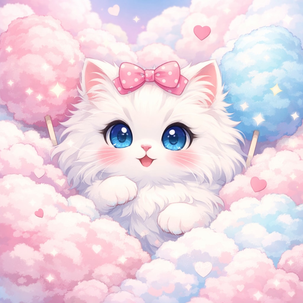 【動物】キュン死に確実！綿あめ猫ちゃ