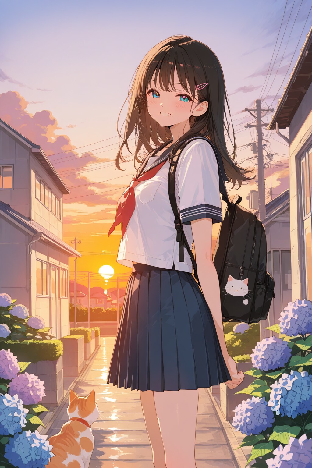 (猫と)一緒に帰る？