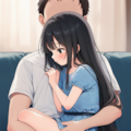 260422_スキンシップ黒髪少女 5枚目