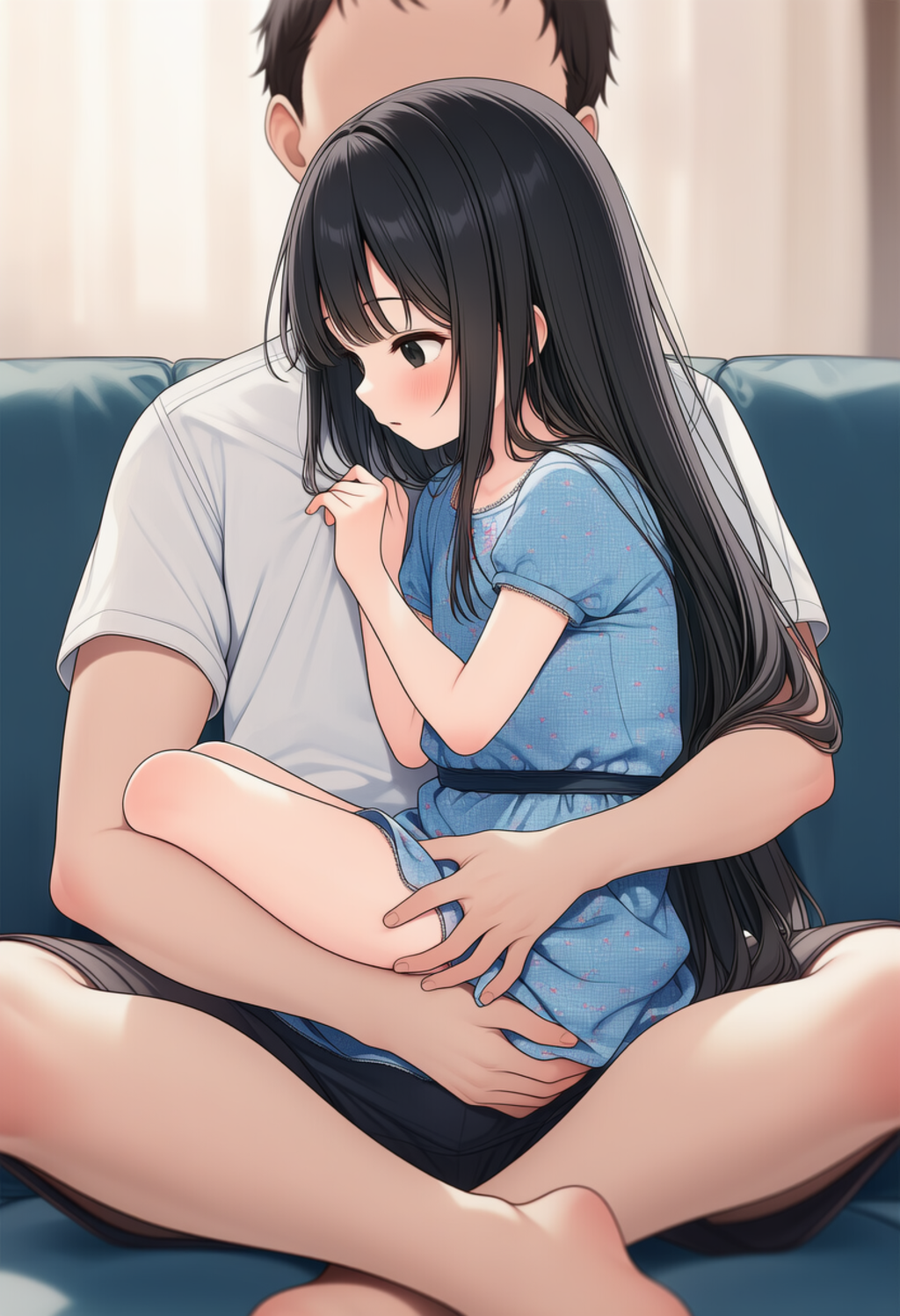 260422_スキンシップ黒髪少女