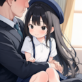 260422_スキンシップ黒髪少女 2枚目