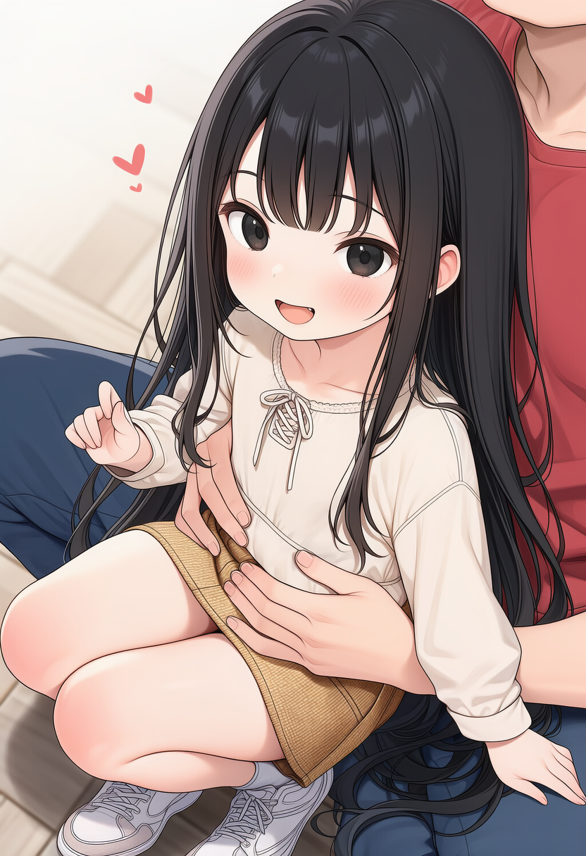 260422_スキンシップ黒髪少女