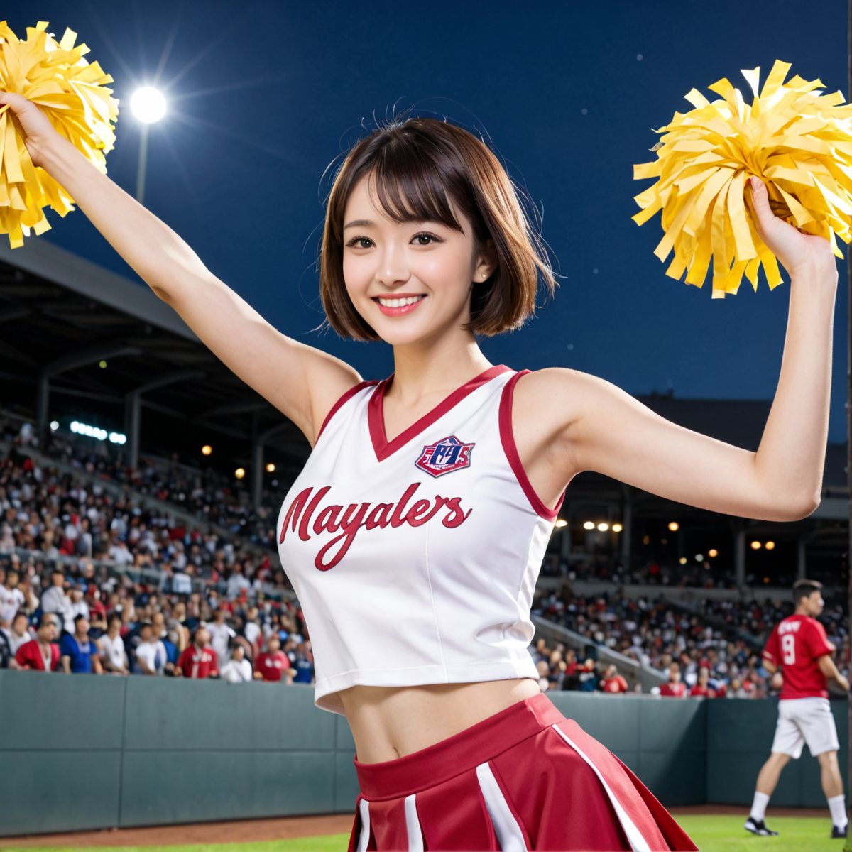 チアリーダー美夏① | の人気AIイラスト・グラビア