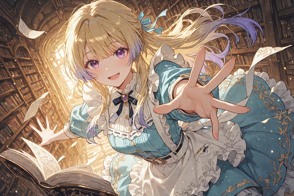 本の世界から来た少女