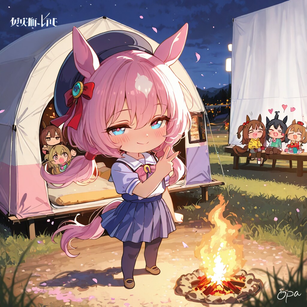 i2i_『ウマちびキャンプ△』。