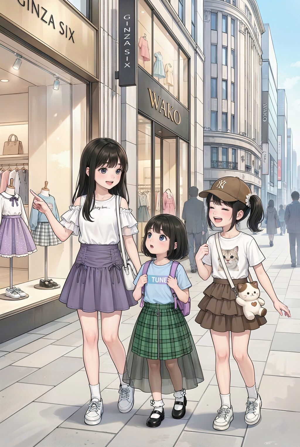 銀ブラだよ三姉妹