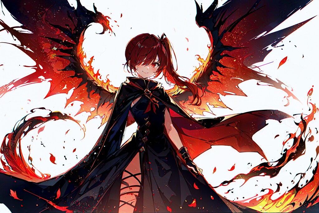 赤髪ちゃん、羽を伸ばす