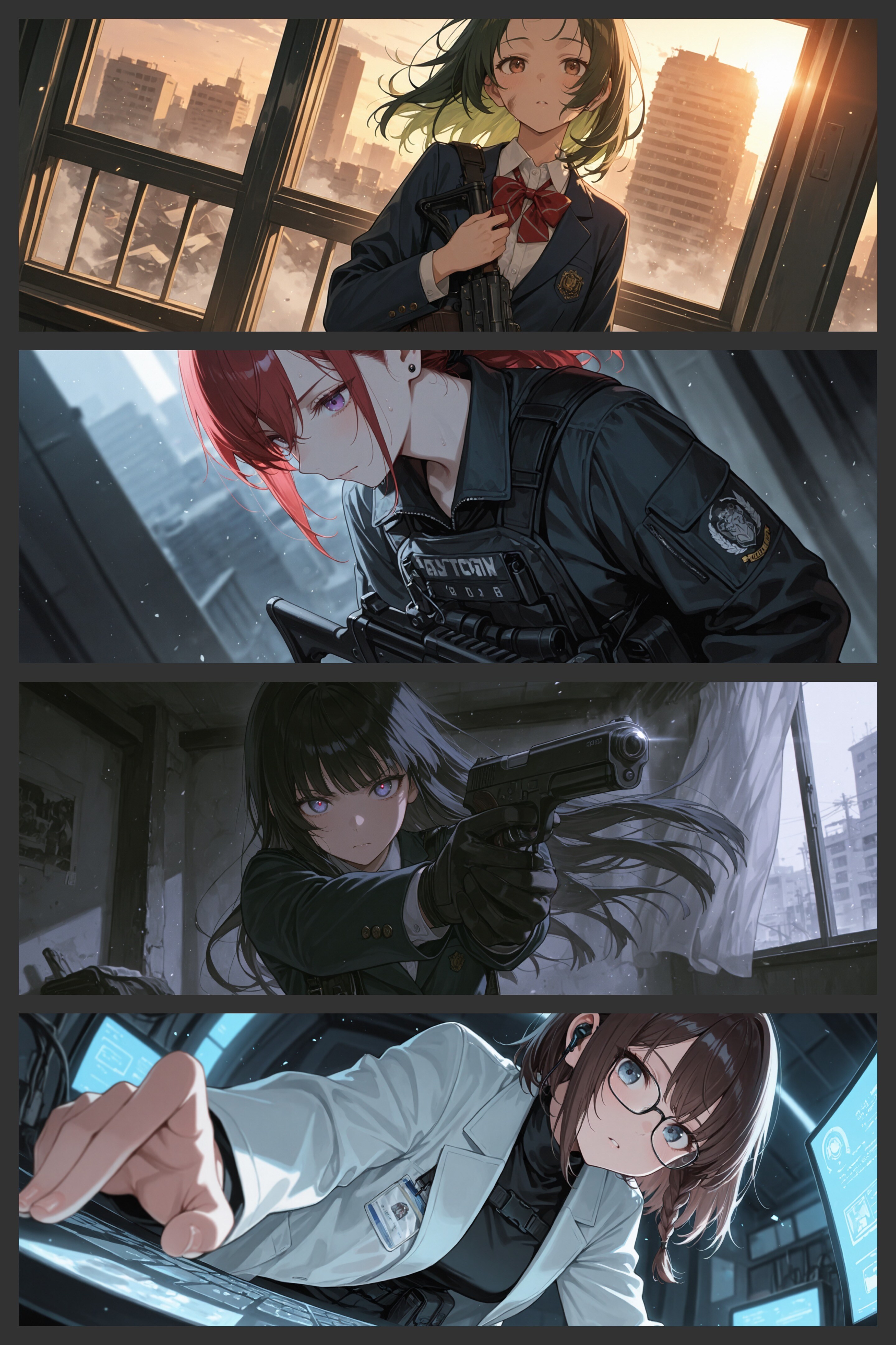 終末世界で生きる武装女子たち