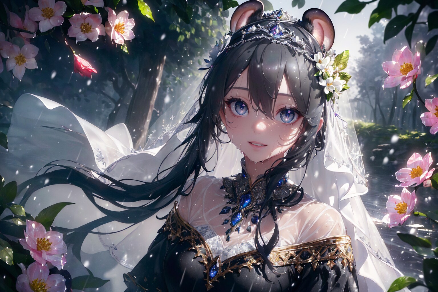 奥深い森と廃墟のネズミミお姫様