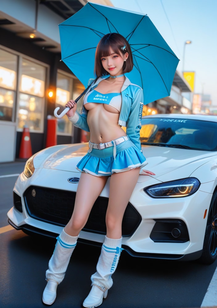 レースクイーンのアルバイトのラムネちゃん