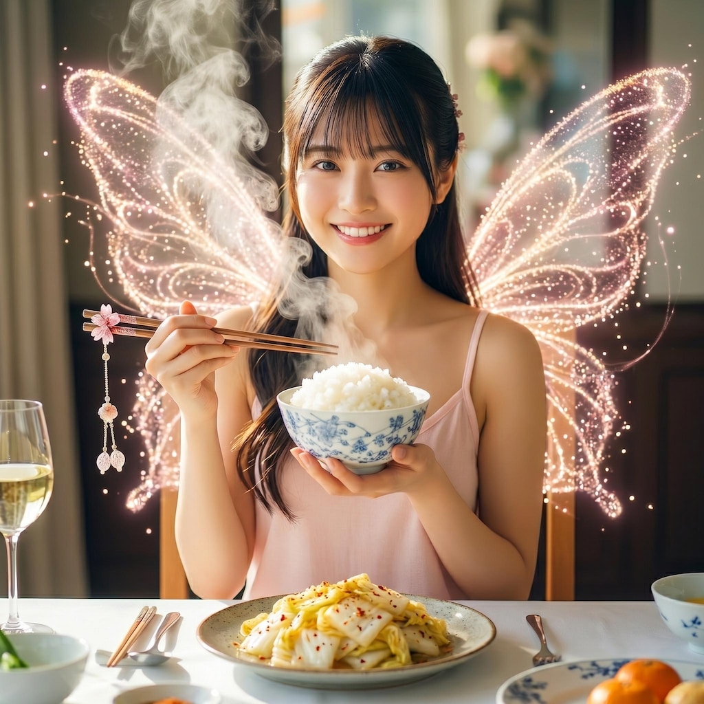 妖精の食卓（レシピ付き）　キャプションにレシピ掲載