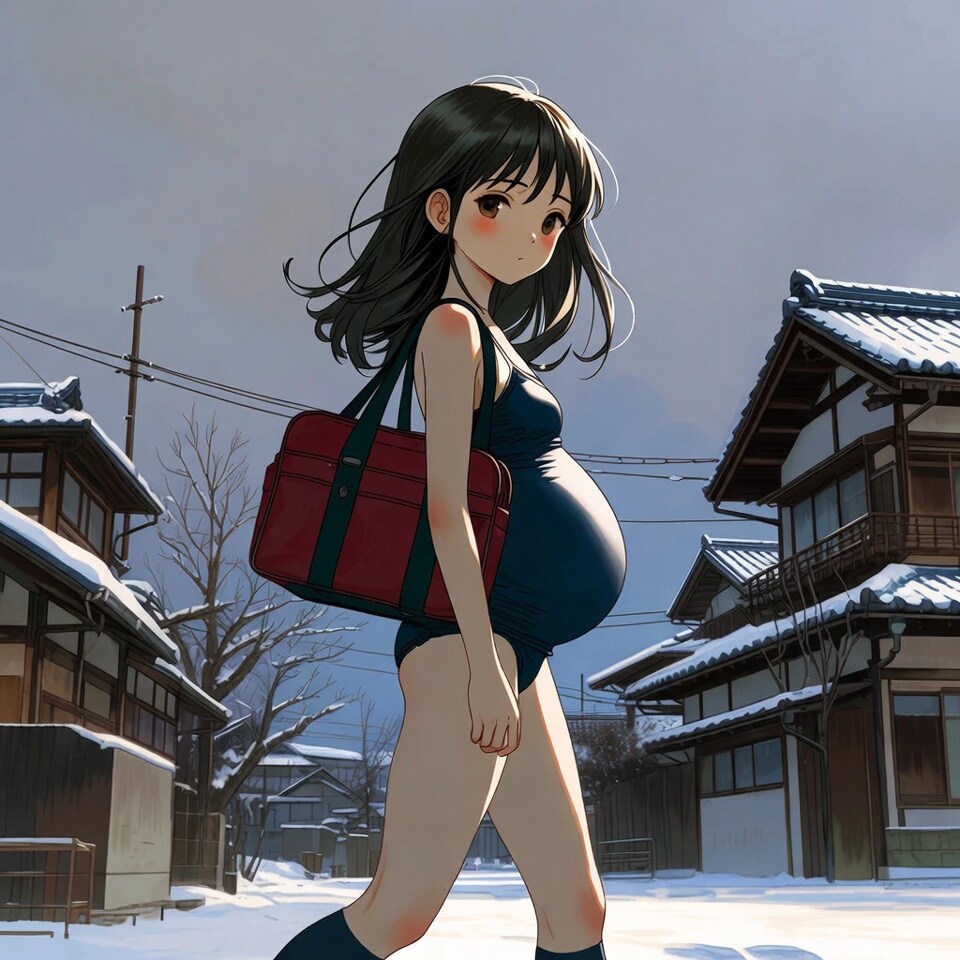 冬水着JC妊婦
