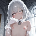 銀髪のモノクルメイド 3枚目