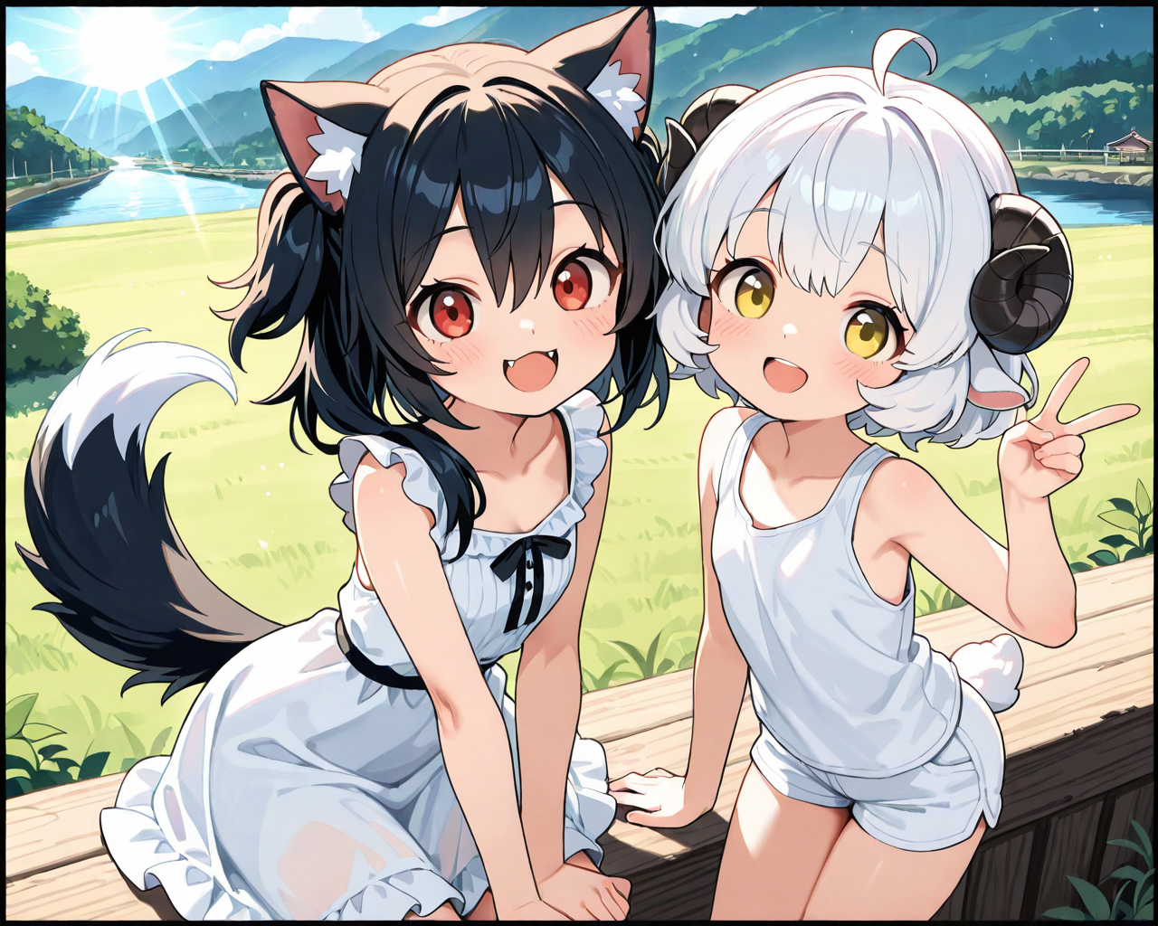 幼馴染と遊んだ夏休み♡ | の人気AIイラスト・グラビア