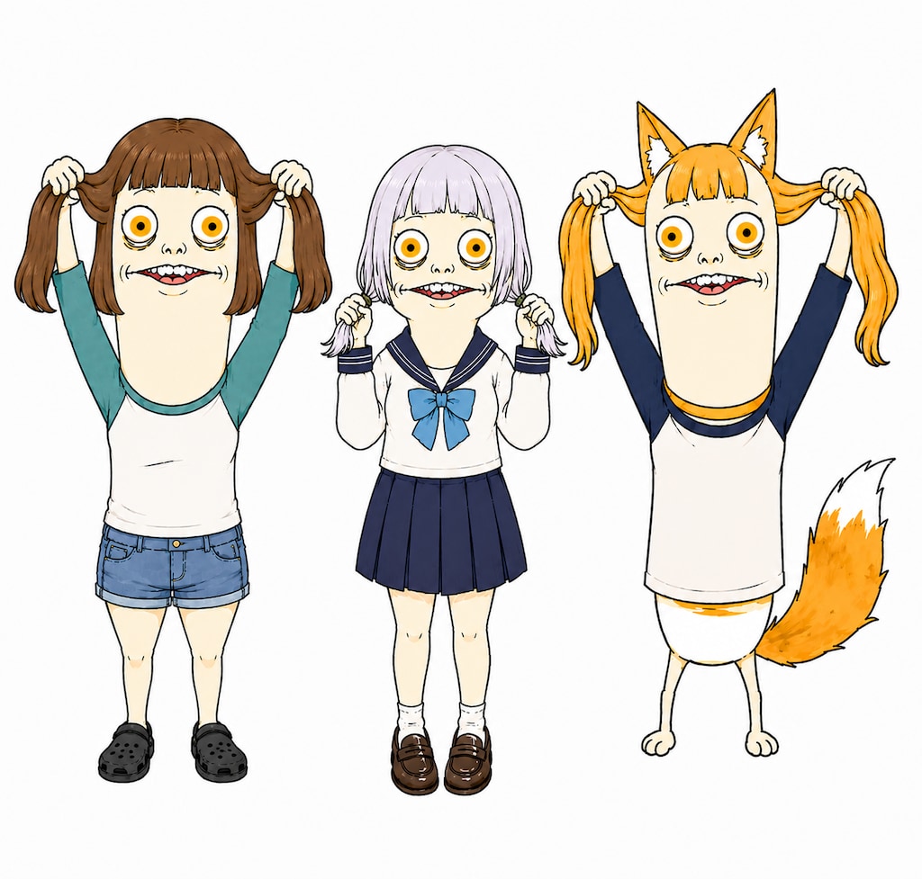 スリーショット。