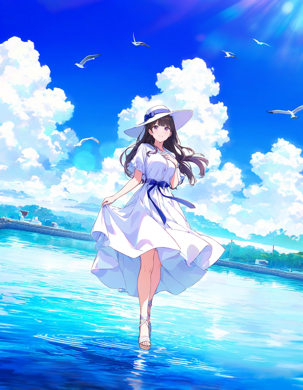 北の夏の思い出《Stable Diffusion XL版》