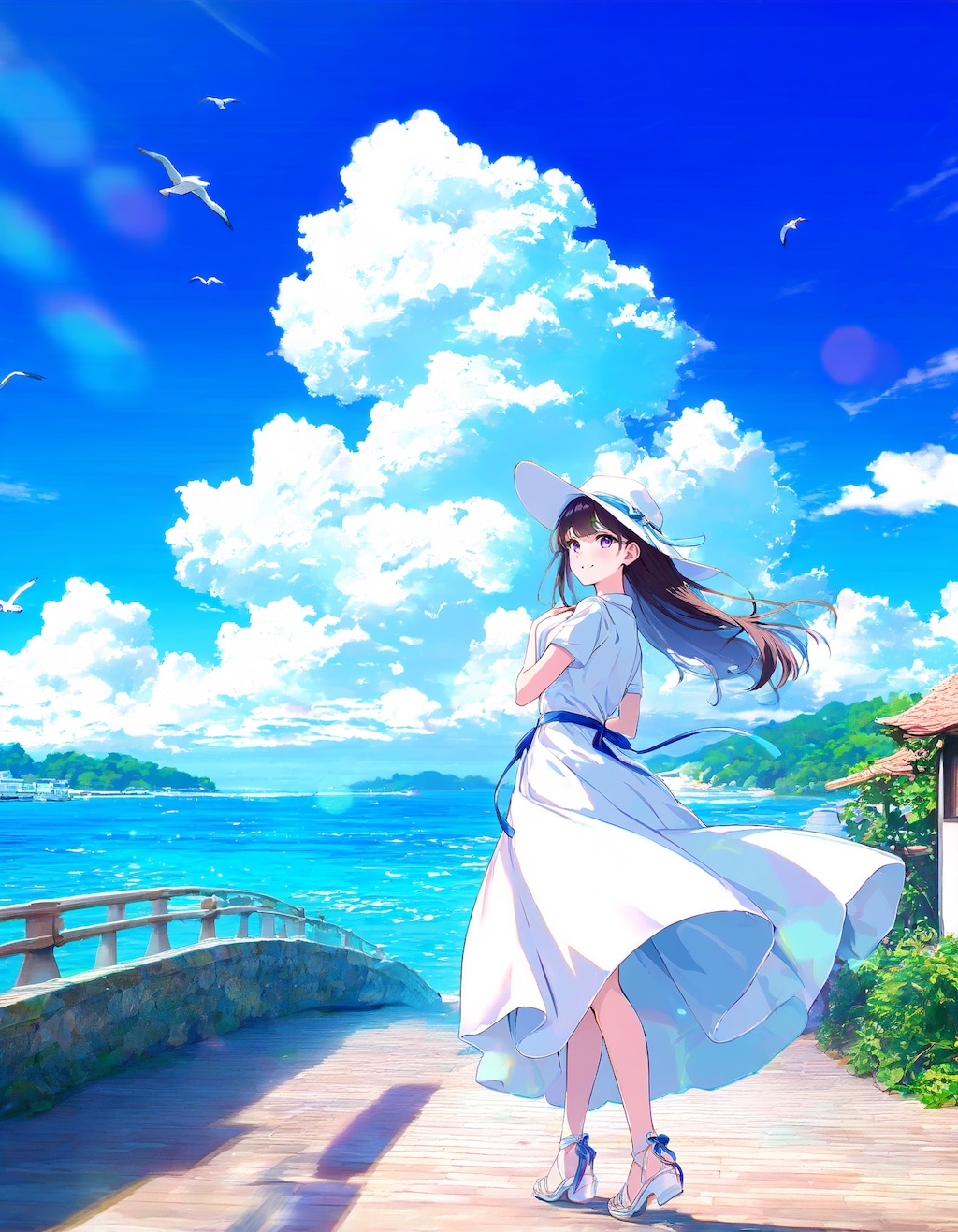 北の夏の思い出《Stable Diffusion XL版》