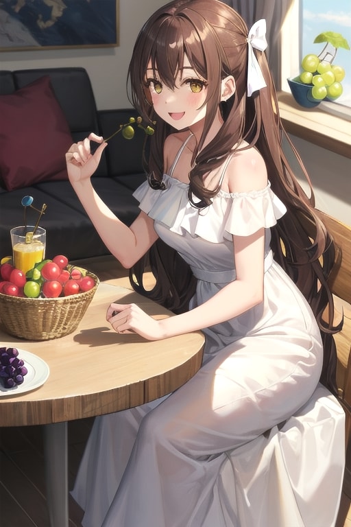 もぐもぐ(   ˙*˙   )🍇( '-' 🍇)ﾌﾞﾄﾞｳﾁｬﾝ