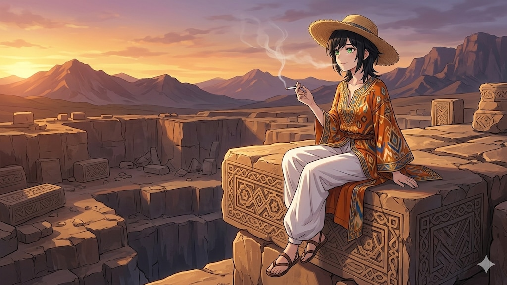 民族衣装着てもらった