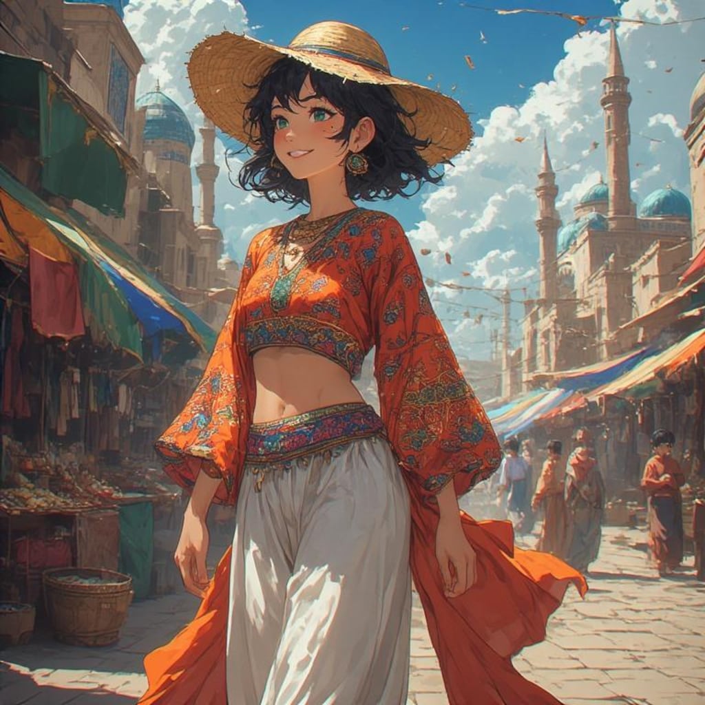 民族衣装着てもらった