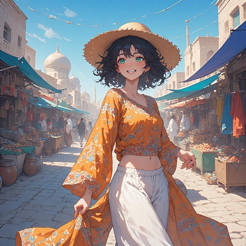 民族衣装着てもらった