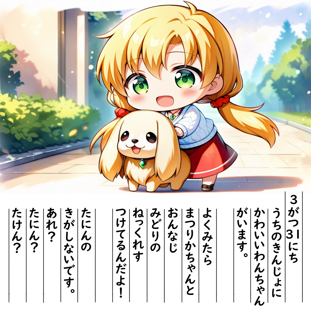 【絵日記】くびもとおそろです