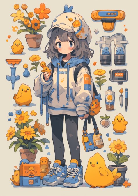 お花が好きな子