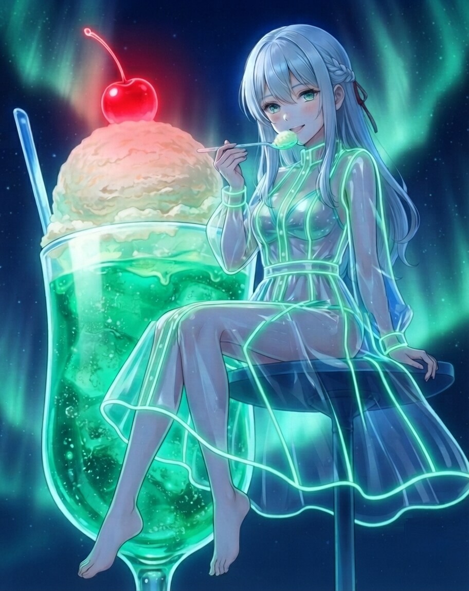 メロンクリームソーダー
