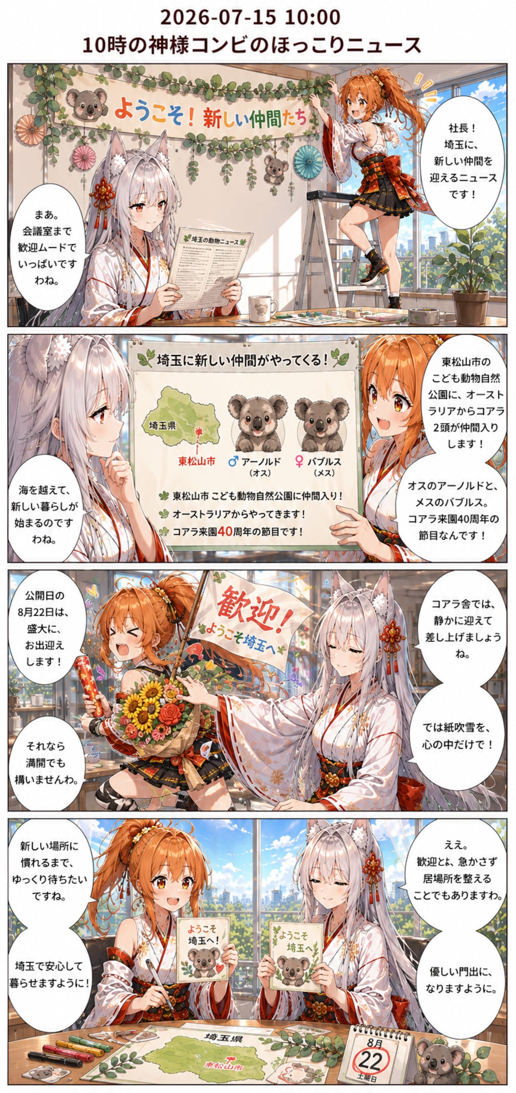 毎日漫画　10時　ほっこりニュース
