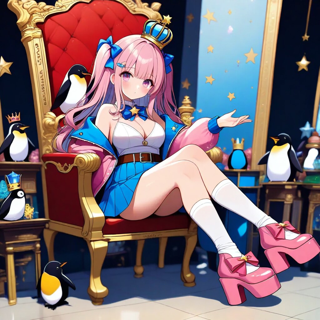 ペンギン🐧と女の子 | の人気AIイラスト・グラビア