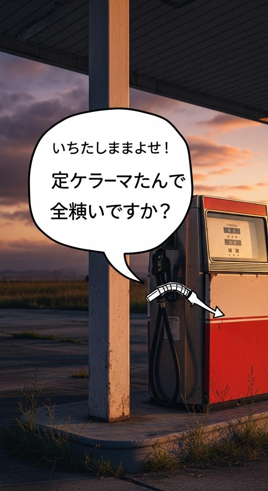今日は給油機に喋らせてみた