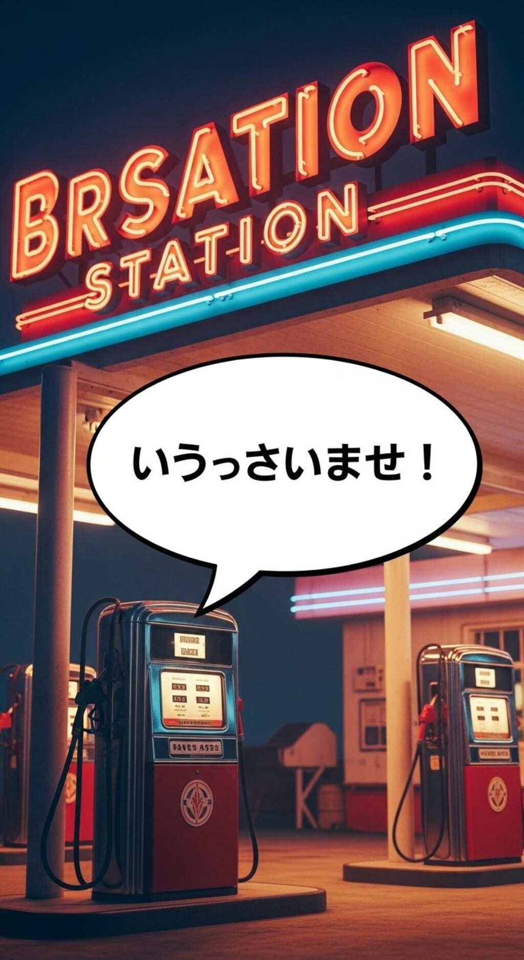 今日は給油機に喋らせてみた