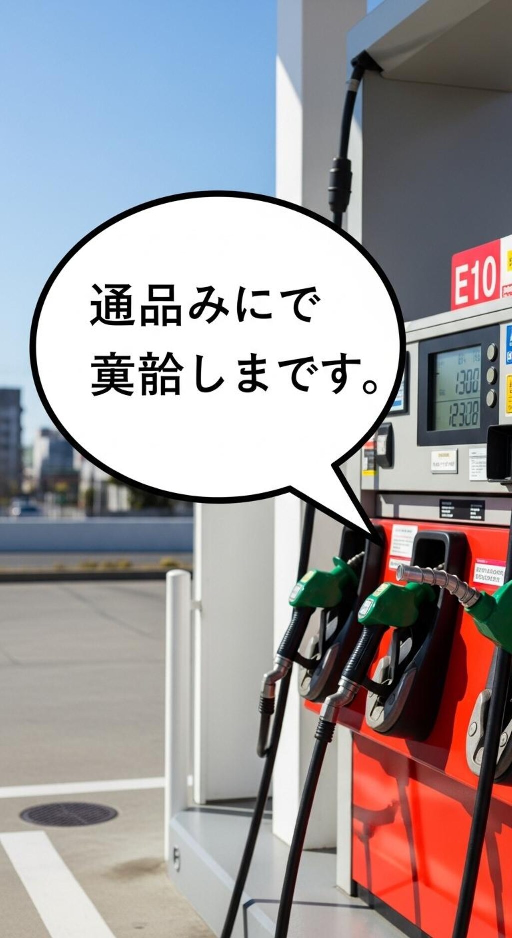 今日は給油機に喋らせてみた