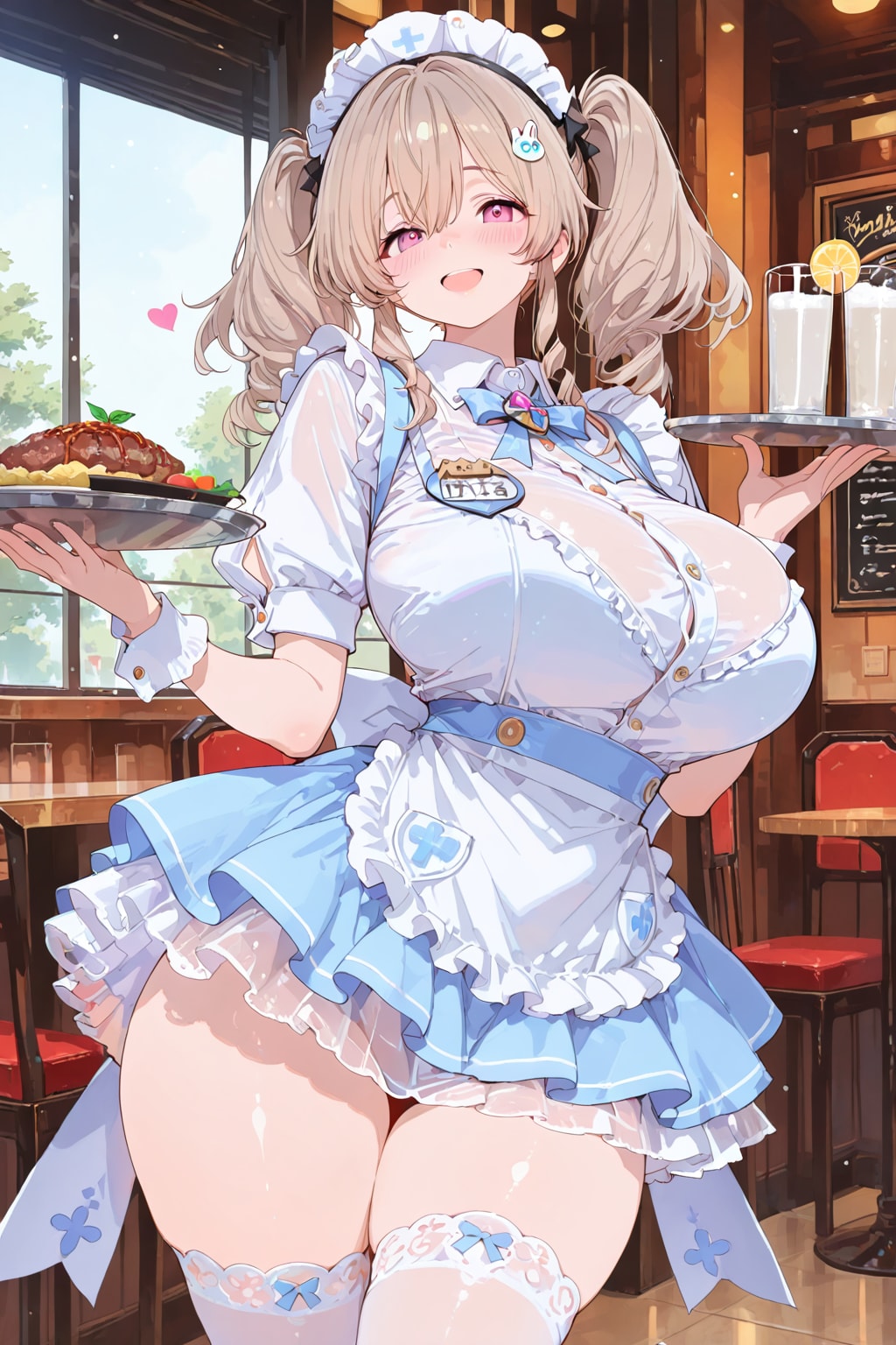 ミルクカフェのウェイトレスさん