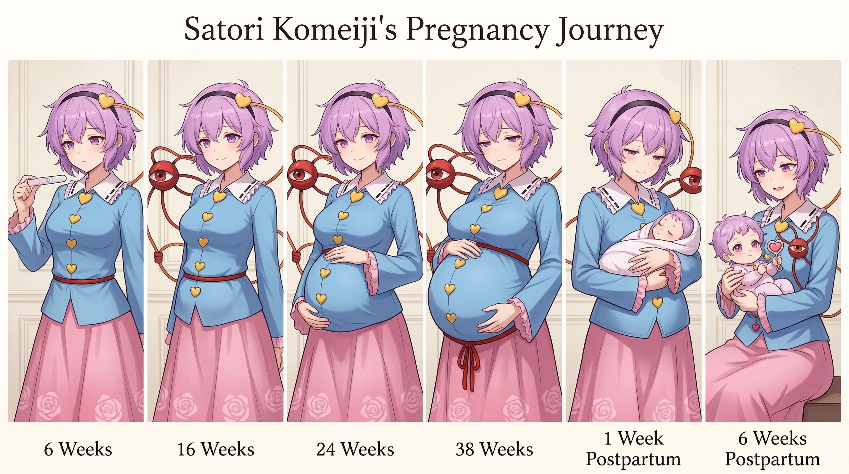 さとりの日 ボテ腹成長表 | の人気AIイラスト・グラビア