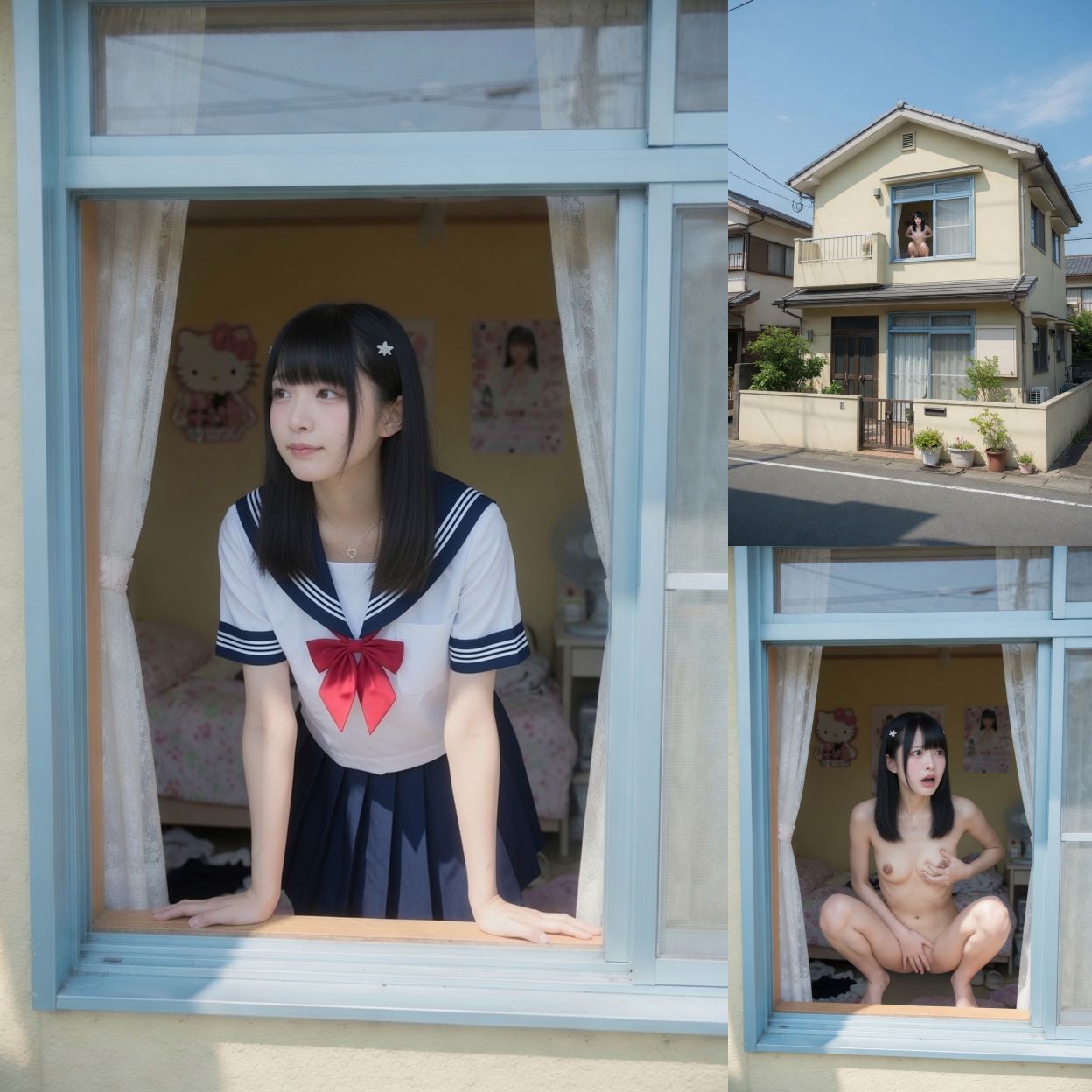 自宅でオナニーするJK
