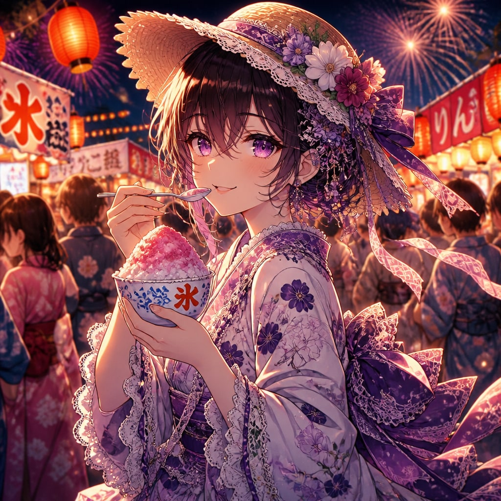 大正娘、氷菓の夜