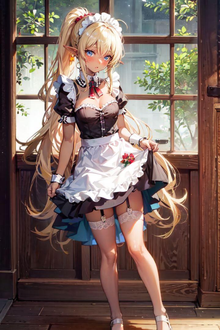 メイドエルフ褐色