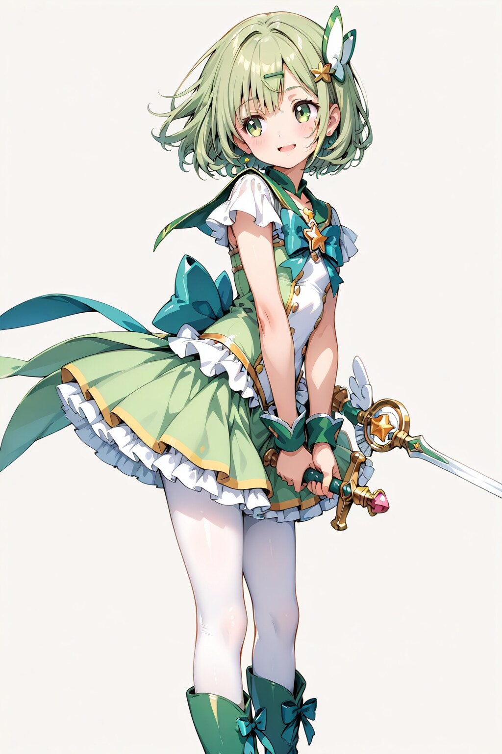 魔法少女ちゃん８（みどり） | の人気AIイラスト・グラビア